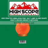 HIMALAYAN PINK CRYSTAL ROCK SALT LAMP CRAFTED GLOBE 8 INCHES HEIGHT thumbnail-1