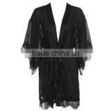 European Style Plain Chiffon Kaftan Dress thumbnail-3