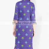 2016 New Handmade India Sarees Women Ethnic Cotton Embroidery Midi Dress thumbnail-3