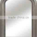 Antique Silver Hand Carved Mirror Frame With Corner Flowers thumbnail-1