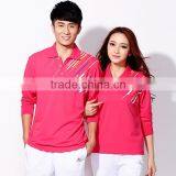 New Design Long Sleeve Dri Fit Polo Shirt China Factory Couple Printing Polo Shirt thumbnail-4