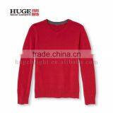 Comfortable Kintted Pullover V Neck Sweaters For Boys thumbnail-1