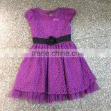 Girls' Stocklots Latest Designs Purple Fancy Party Dress thumbnail-1