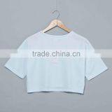 Blank Long Sleeves Custome Design Crop Top no Minimum Quantity Real Factory thumbnail-2