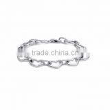 Fancy Silver Plated Heart Bracelets thumbnail-1