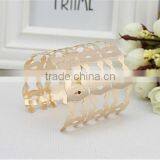 American Fashion Hollow Gold Bangles,wholesale Open Metal Bracelet Bangle for Costume thumbnail-2