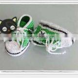 Hand Crochet Baby Shoes With Latchet Fashion Toddlers Infant Winter Knitted Shoes thumbnail-1