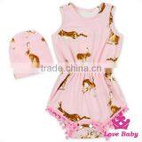 2LLY-090 Easter Days Printed Rabbit With Cute Hat Pictures Of Girls Wearing Jumpsuit thumbnail-1