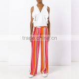 New Trendy Multicolored Striped Ladies Fashion Pants thumbnail-5