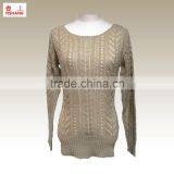 Hot Selling Products ! Lady Knitted Sweater ,90%Acrylic 10%Mohair thumbnail-1