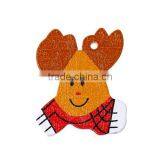 Multicolor Christmas Reindeer Wood Charm Pendants 29.0mmx24.0mm thumbnail-1