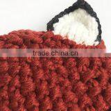 Hot Sale Winter Lovely Fox Crochet Beanie Hat Scarf Set for Baby thumbnail-3