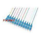 Color Coded SC Single Mode Fiber Optic Patch Cord / Pigtail , 0.9mm Tight Buffer Fiber Cable