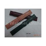 12 - 24mm 12 Colors Imitation Croco Leather Wrist Watch Straps With 1520S Shining / Brush Buckle