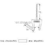 PVC Shower Door Waterproof Strip for the Bottom of the 6mm, 8cm and 10cm Glass Doors thumbnail-2
