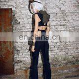 Steampunk Military Style Stretchy Natural Cotton Trousers thumbnail-6