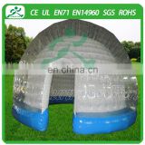 Inflatable double layer tent, inflatable bubble tent for outdoor activity