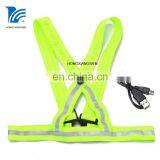 High Visibility adjustable lightweight Reflective Running Vest