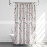 Polyester Digital Printing Blue Flower Shower Curtain For Girl thumbnail-1