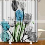 I@home Ready Made Modern Digital Printing 3d Burlap Flower Colorful Shower Curtain Waterproof thumbnail-3