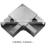 Stainless Steel Rail Fitting 90 Degree Elbow Slot Tube Connector thumbnail-4