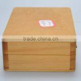 Natural Color Varnished Solid Wooden Box Compartment,hinge Wood Boxes Accept OEM thumbnail-3