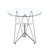 High Quality Clear Round Small Stand Glass Table Top thumbnail-2
