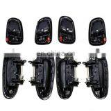 Door Handle Black Outside Black Inside Kit Set 8 For Toyota Corolla 6920512130 thumbnail-3