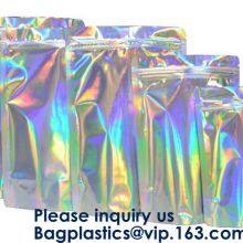 Doypack Matte Mylar Packaging Bag Black Plastic Aluminum Foil Smell Proof Mylar Coffee Zipper Lock Bags thumbnail-4