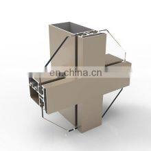 Aluminium Curtain Walling/Curtain Walling System ZHLYL80 Hidden Framing Glass Curtain Wall Aluminium Profiles China Exporte