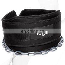 Custom Fitness Dipped Cord for v Belt With Chain Neoprene EVA Weight Dip Belt