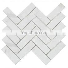 Cheap carrara chevron marble bathroom herringbone floor tile mosaic tiles medallion dubai