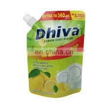 Laminated Liquid Doypack Stand up Dishwasher Detergent Spout Pouch Laundry Powder Fabric Cleaner Packaging Suction Nozzle Bag thumbnail-5