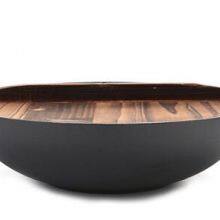 14 Inch Pre-Seasoned Big Chinese Cooking Cast Iron Wok Black thumbnail-2