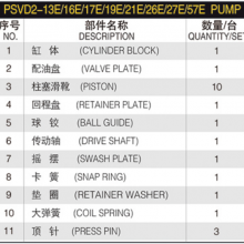 Hydraulic Spare Parts PSVD2-13E PSVD2-16E PSVD2-17E PSVD2-18E PSVD2-19E PSVD2-21E PSVD2-57E PSVD2-26E PSVD2-27E Repair Kit thumbnail-6