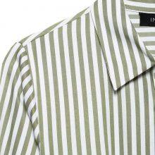 New Women's European and American Style French Fashion Dress With Waist Belt, Striped MIDI Dress thumbnail-5