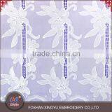 New Arrival 125-130cm Chemical Lace Embroidery Fabric in White for Women Wedding Dress With a Light Texture Supplier's Choice thumbnail-2