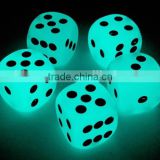 High quality glowing in the dark dice