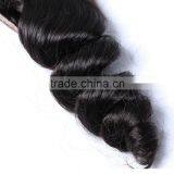 Mongolian Virgin Loose Curly 3 Bundles Hair Weaving With Silk Base or Lace Closure Frontal Supplier's Choice thumbnail-5