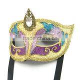 Custume Carnival Accessories HT-HF028 Plastic Half Face Party Eye Mask Personalized Eye Mask thumbnail-4