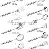 STAINLESS STEEL KITCHEN TOOLS WITH HANGING HOLE