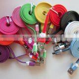 Best Quality Flat Noodle Mobile Micro Phone USB Charger Cable thumbnail-6