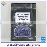 1.5mm Round Shaped Orange Shining cz Synthetic Stones thumbnail-4