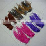2016 Most Popular Clip-feather Striped Ombre Solid Feather for Hair Extension Feather With Micro Ring Beads Quality Choice thumbnail-5