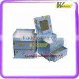 Two Tiers Drawer Style Jewelry Storage Cardboard Box