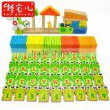 100 Pieces Best Selling Toys 2014 Ocean Blocks Different Shape Round Square Arch Triangle Wooden Block thumbnail-4