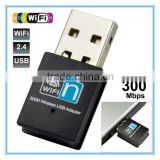 Mini USB Wireless Realtek8192 WiFi Adapter Wi-Fi Dongle High Gain 300Mbps 300M USB Wireless Network Card