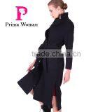 2016 New Design Spring Women Length Slim Fit Wool Trench Coat With Belt thumbnail-5