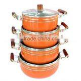 Aluminum Non-stick Casserole Cookware Set thumbnail-1