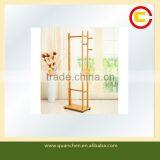 Rural Style Bamboo Stand Clothes Hanger Rack thumbnail-1